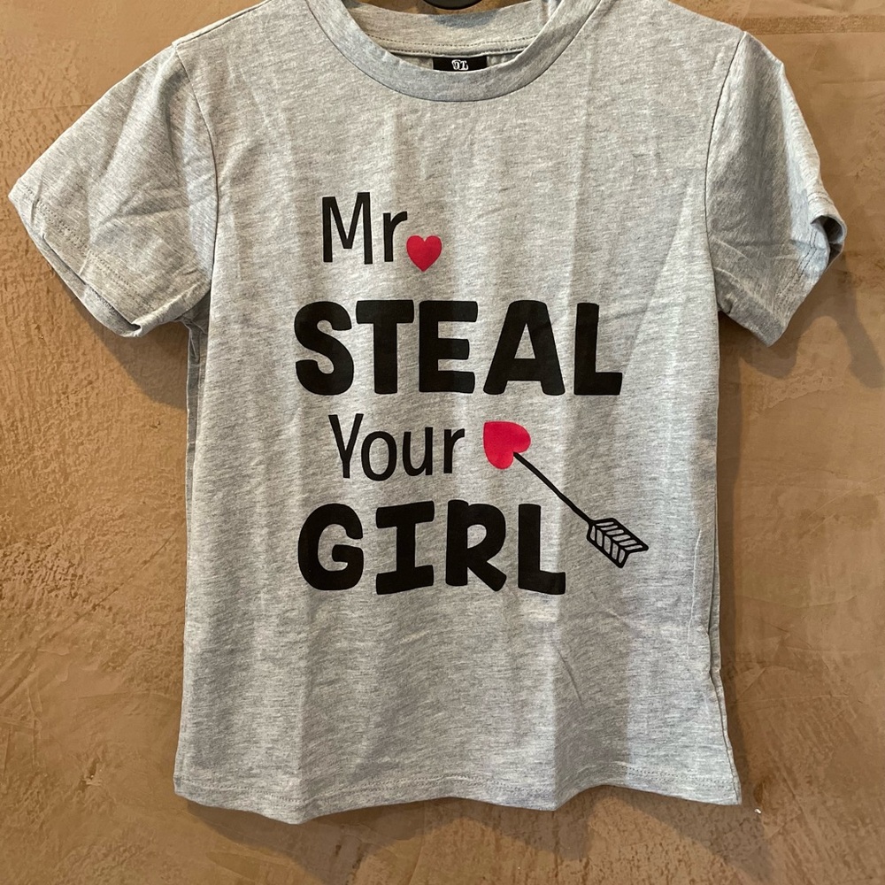 Revolution Gray Short Sleeve Tee with Playful Print